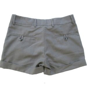 ALICE McCALL 8 Gray Cuffed Pleated Shorts